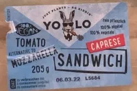 Sandwich vegan caprese