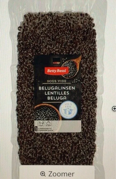sous vide lentille beluga