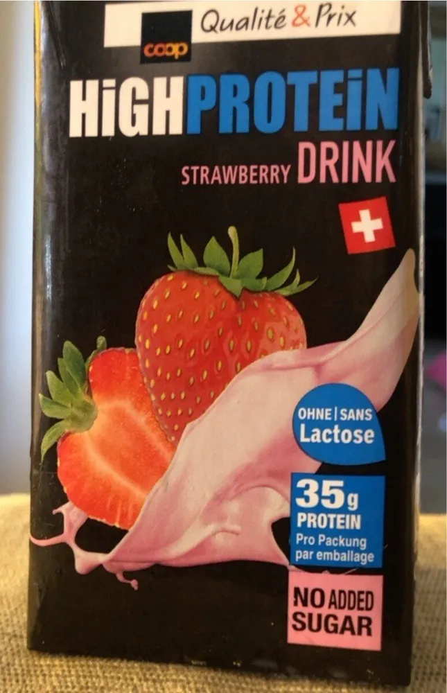 High Protein Strawberey Drink