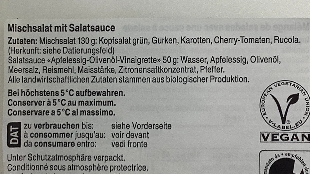 Salade de saison bio