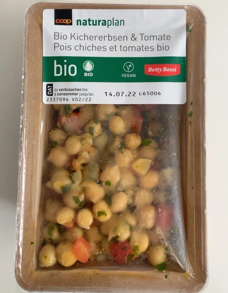 Pois chiches et tomates bio