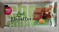 Lait noisettes