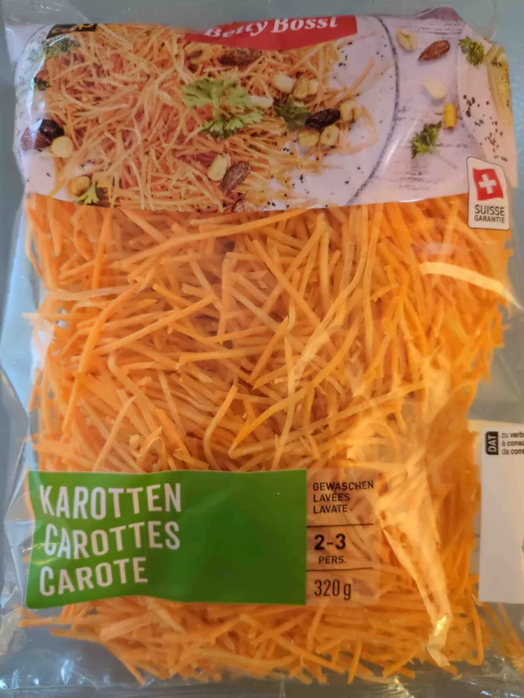 Carottes lavées