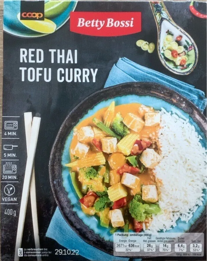 Red Thai tofu curry