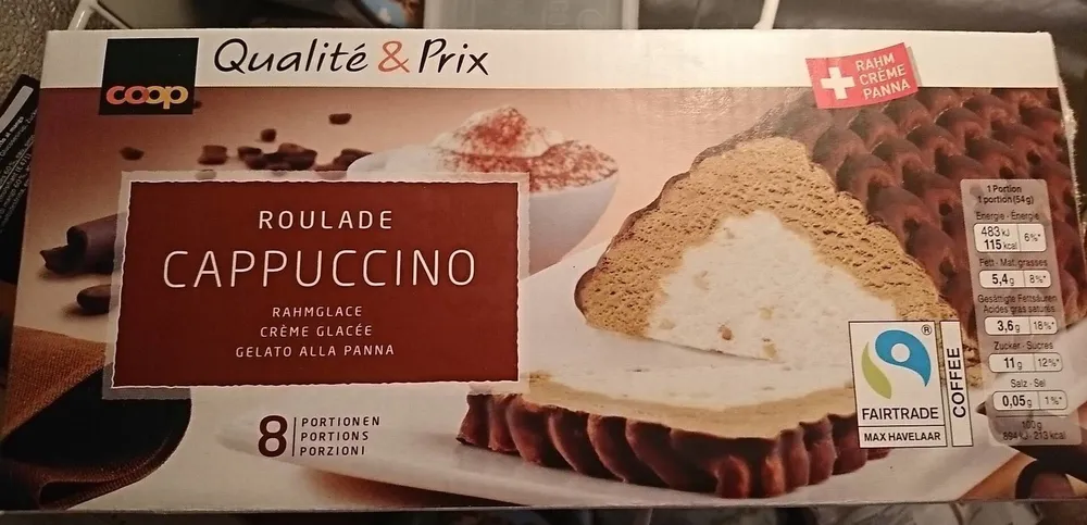 Roulade Cappuccino Rahmglace