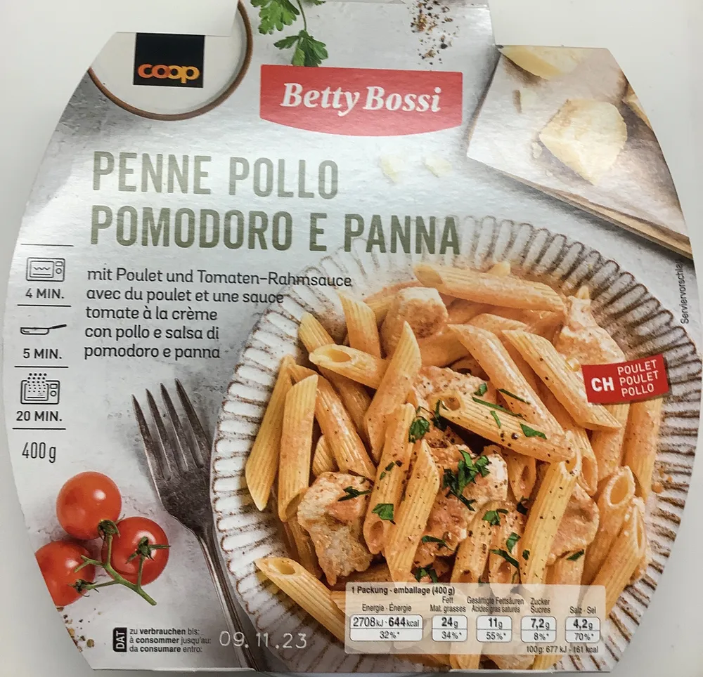 Penne pollo pomodoro e panna