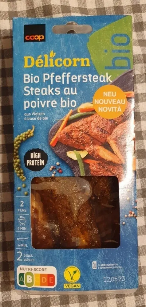 Steaks au poivre bio