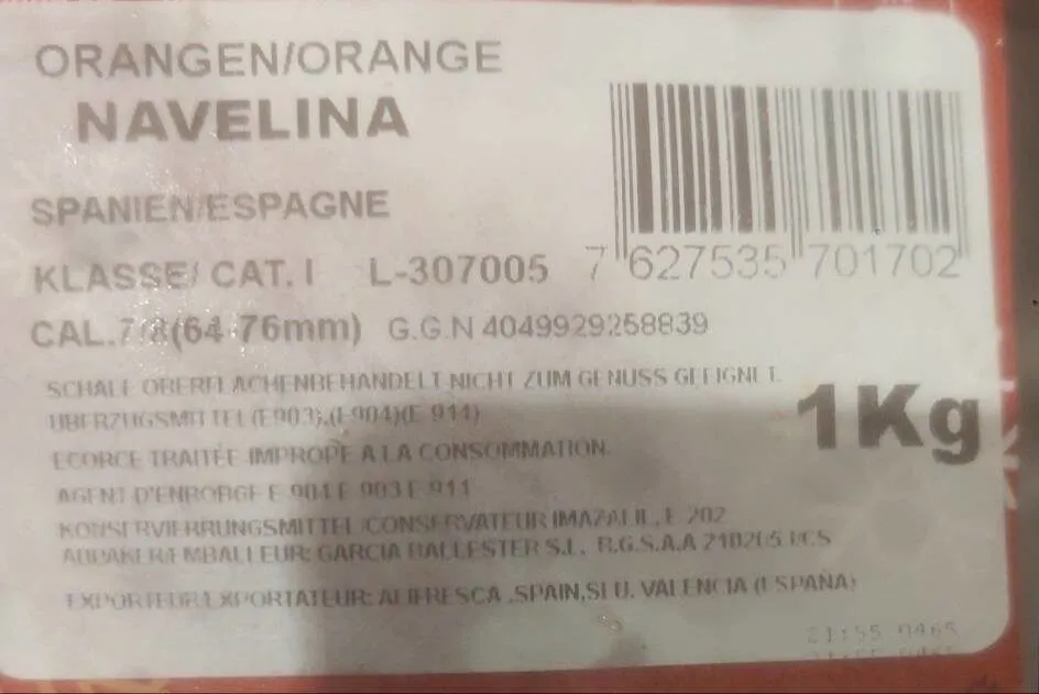 Orange navelina
