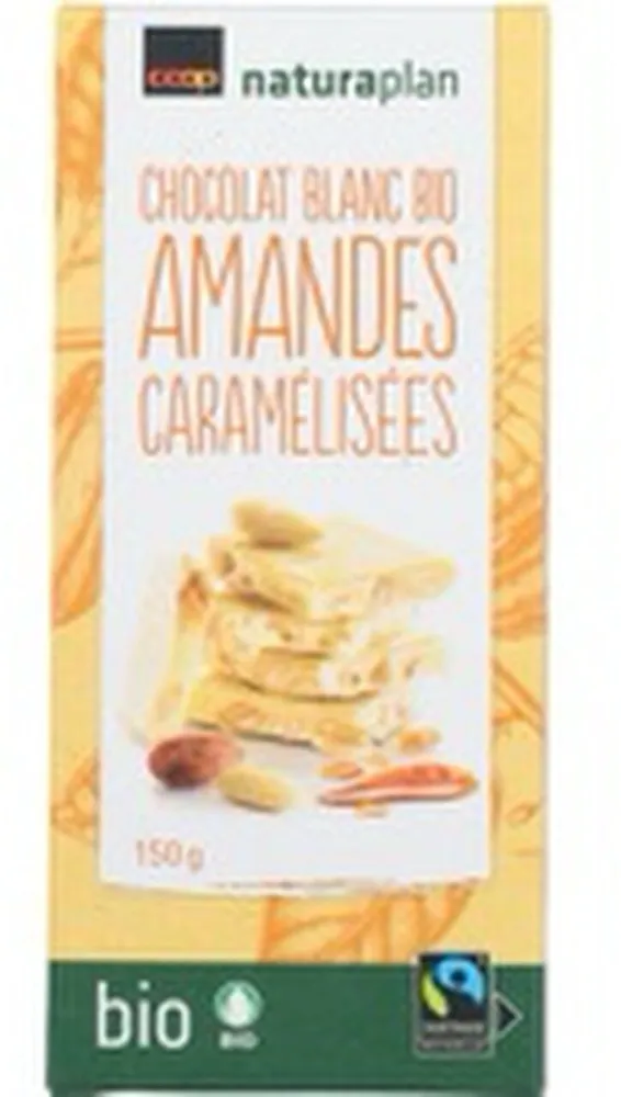 Chocolat Blanc Bio Amandes Caramélisées