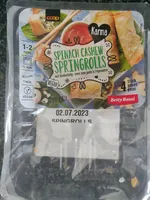 Spinach Cashew Springrolls