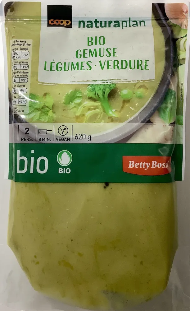 Potage aux légumes bio