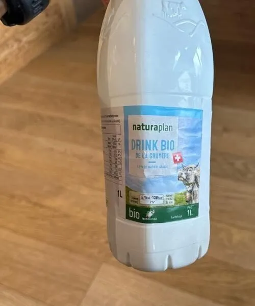 Lait partiellement écrémé de la gruyère