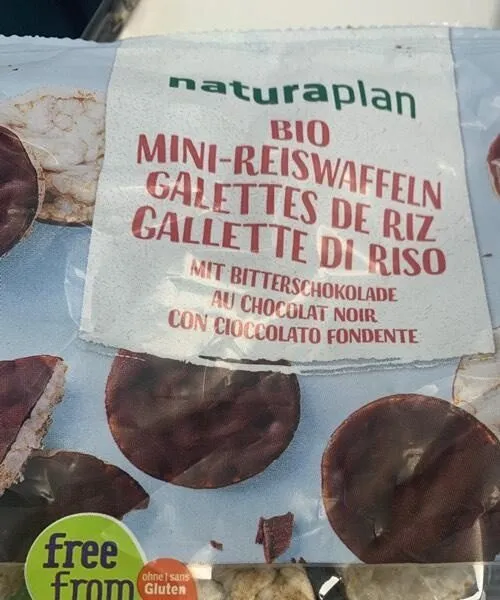 Bio Mini Reiswaffeln mit Bitterschokolade