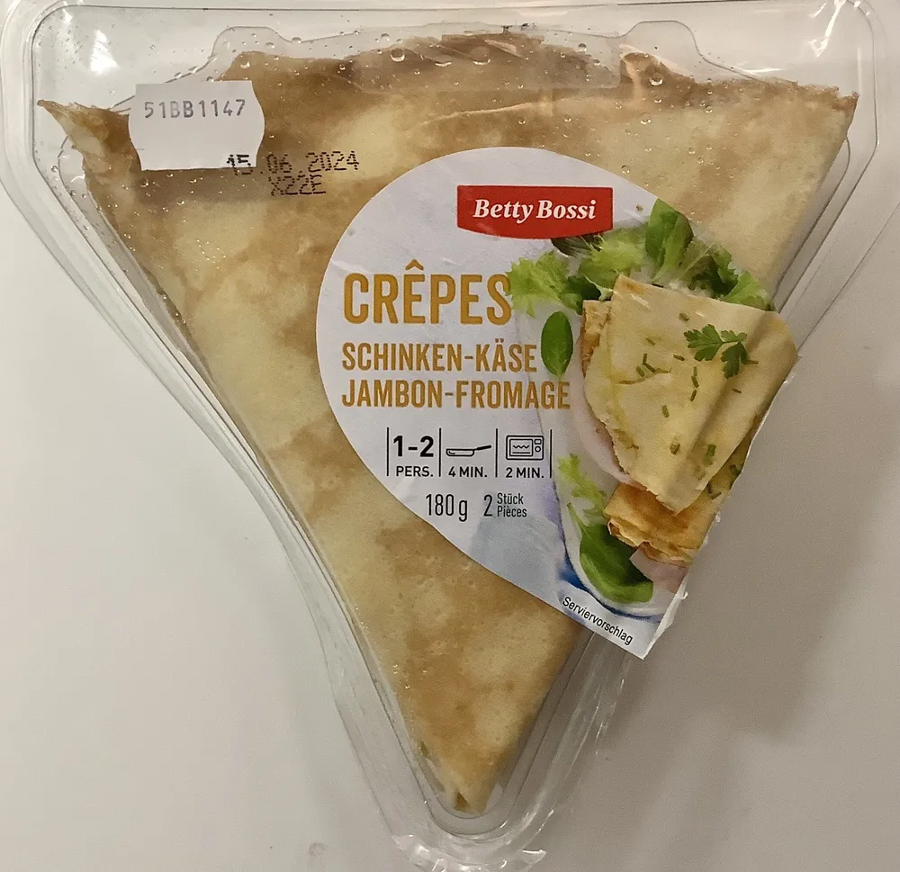 Crêpes jambon-fromage