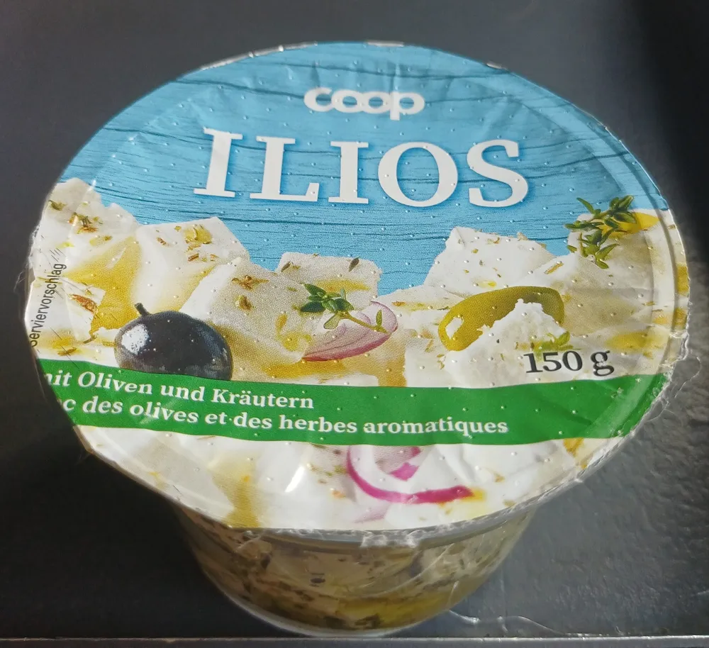 Oliven und Kräutern