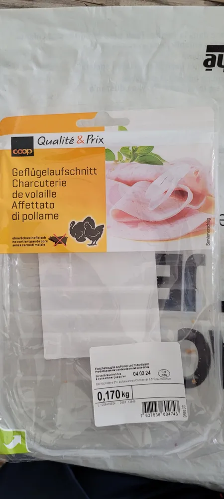 Geflügelfleischschnitt