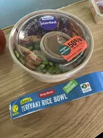 Teriyaki rice bowl made with planted