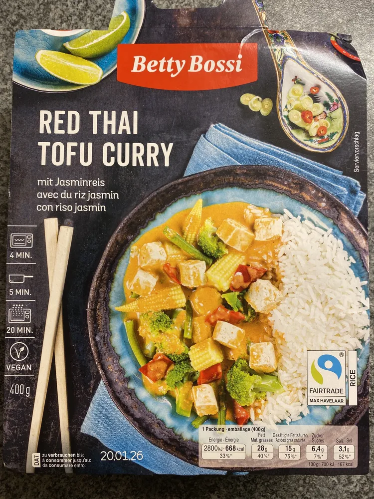 Red Thaï Tofu Curry