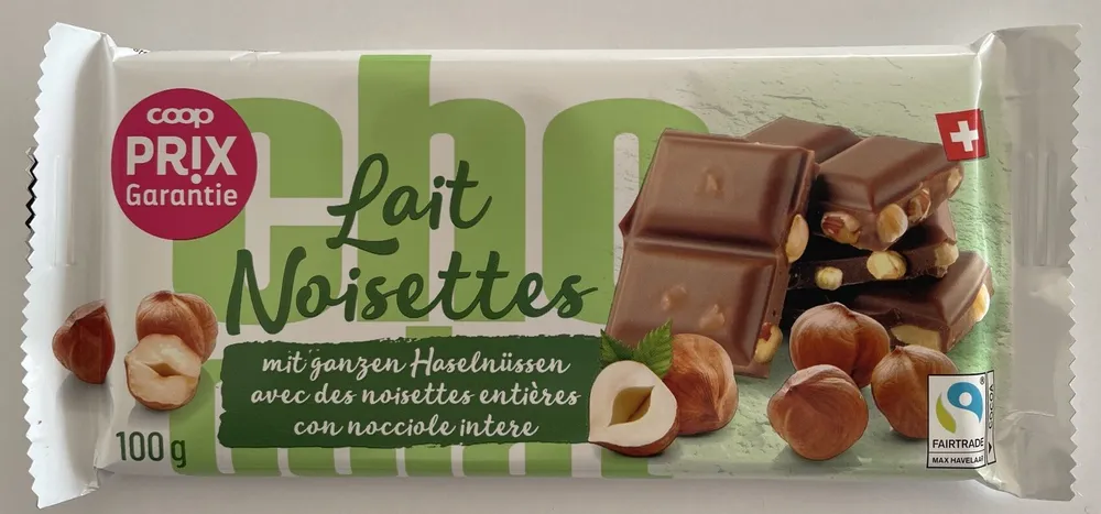 Lait noisettes