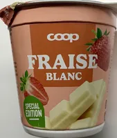 Yogourt fraise chocolat blanc