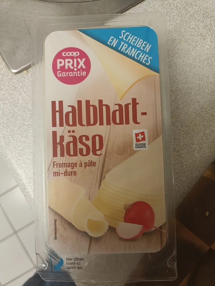 Halbhart käse
