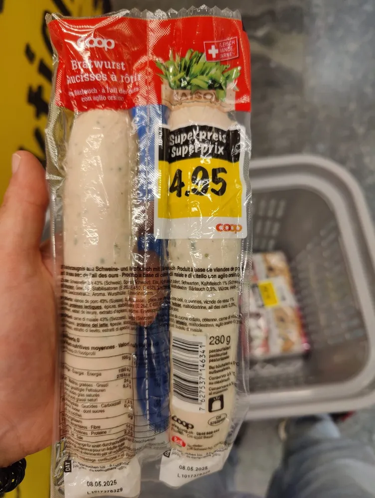 Bratwurst Bärlauch