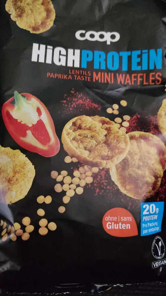 Lentils Mini Waffles