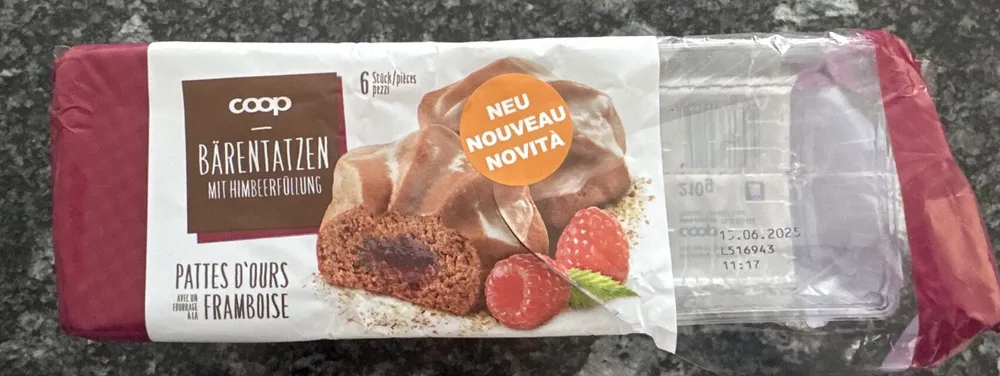 Bärentatzen Mit Himbeerfüllunh