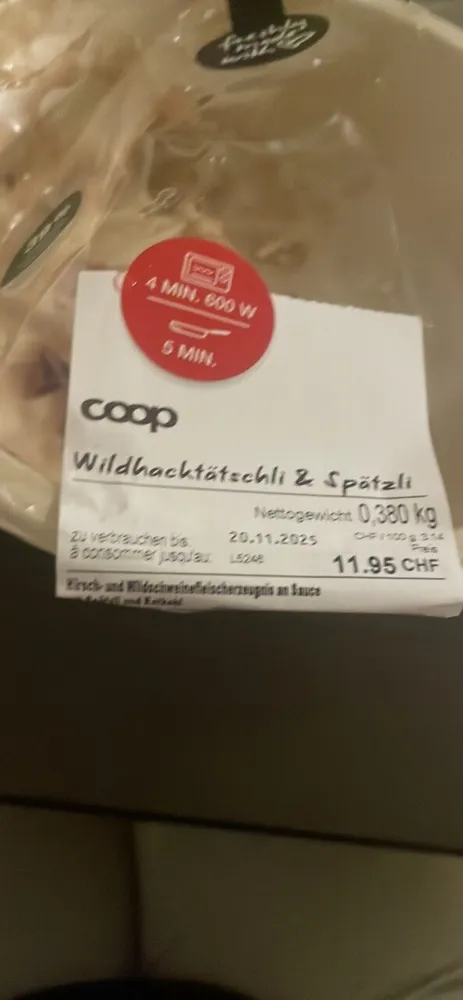 Wildhackfleischtätschli Und Spätzli