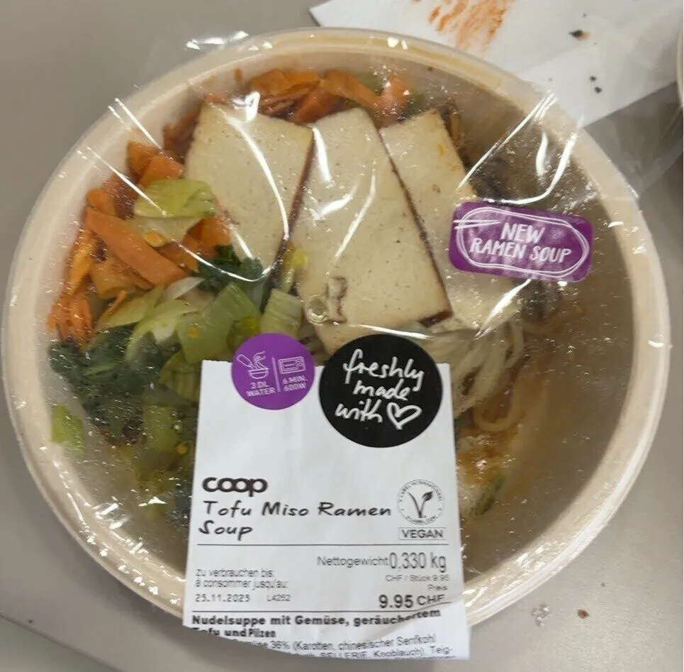 Tofu miso ramen