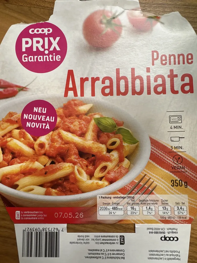 Penne Arrabiata