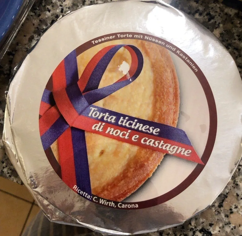 Torta ticinese di noci e castagne