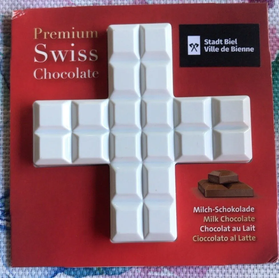 Premium Swiss chocolate :chocolat au lait