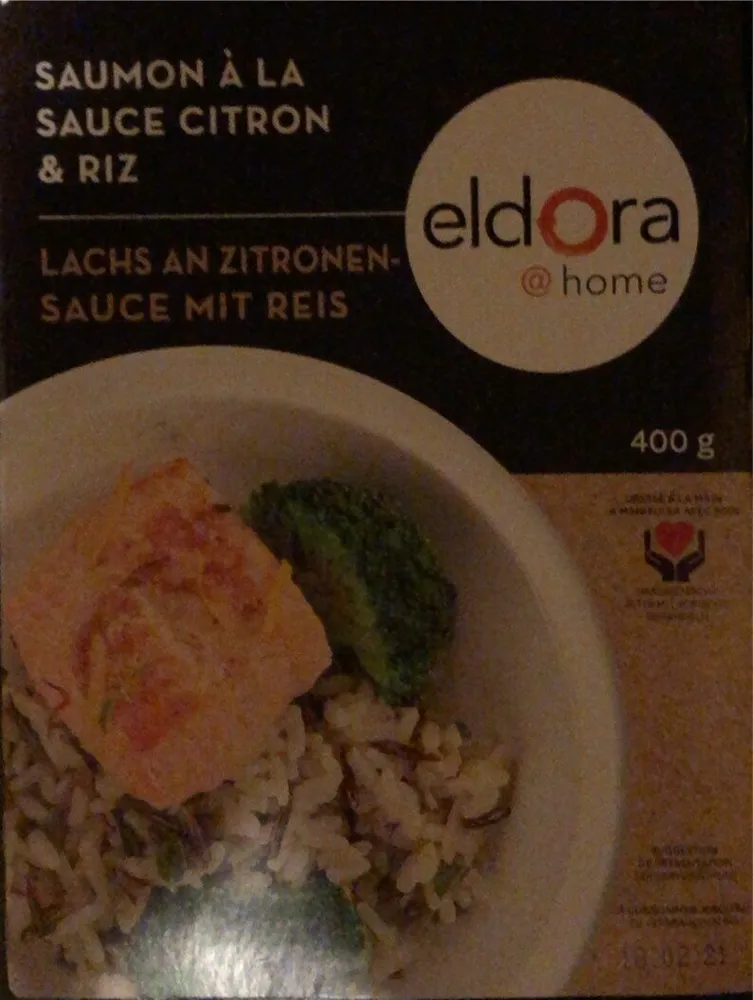 Saumon à la sauce citron & riz