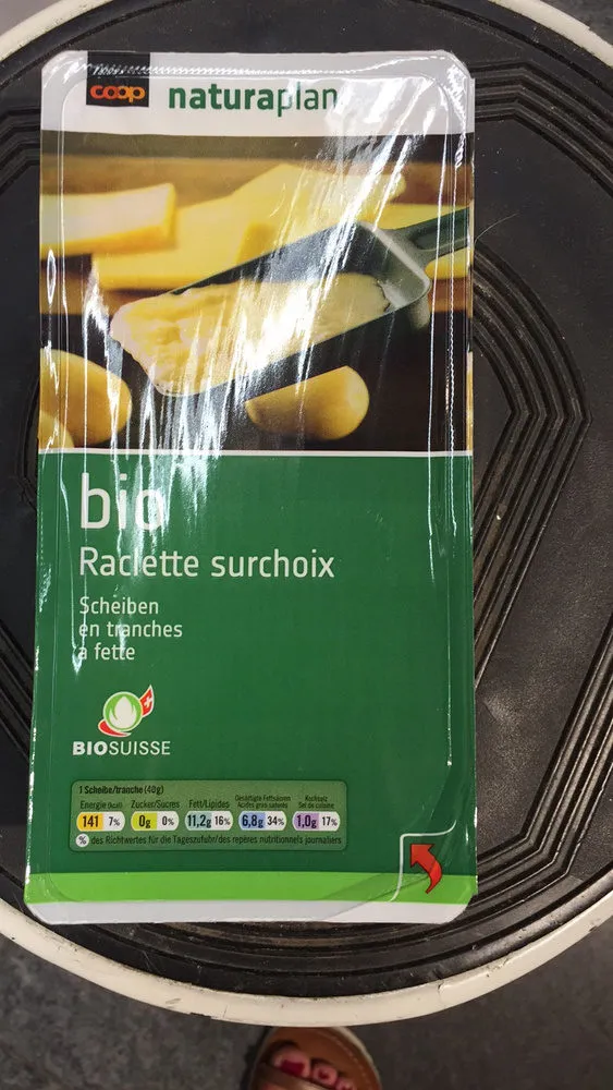 Bio Raclette surchoix en tranches