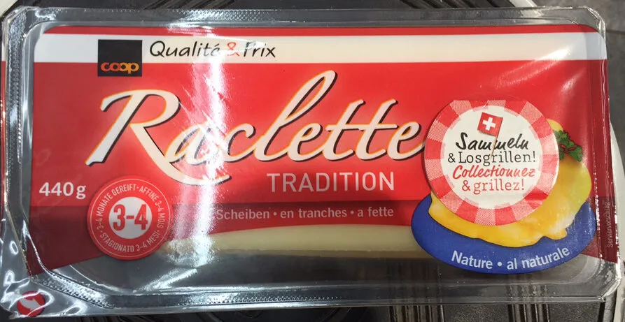 Qualité & Prix Raclette Semi-hard cheese with pasteurized milk