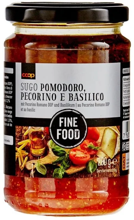 Sugo Al Pomodoro Pecorino E Basilico