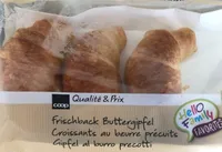 Croissants au beurre precuits