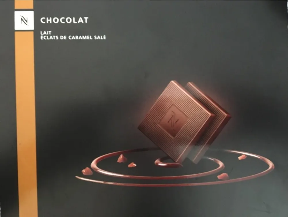 Chocolat lait eclats de caramel salé