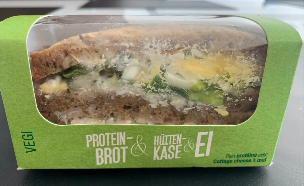 Protein-brot cotte cheese & oeuf