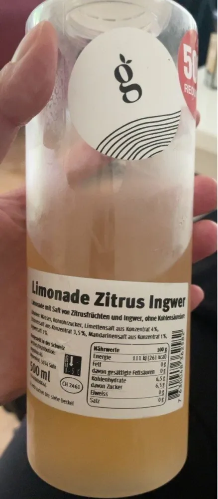 Limonade Zitrus Ingwer