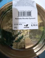 Raviolis ricotta épinards