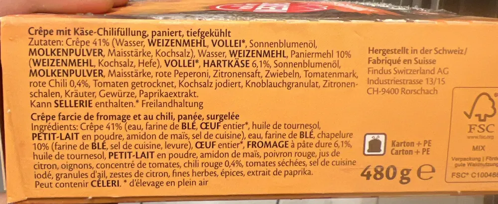 Chili Käse Plätzli