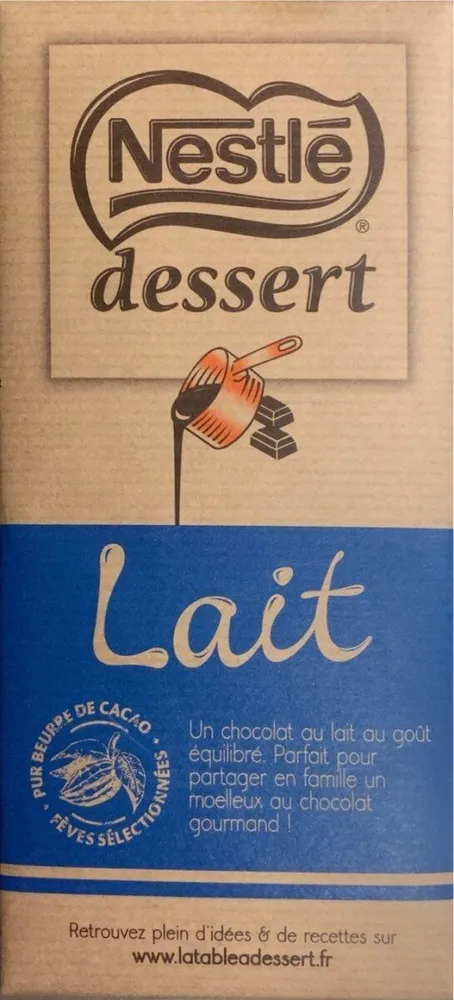 Nestle dessert lait