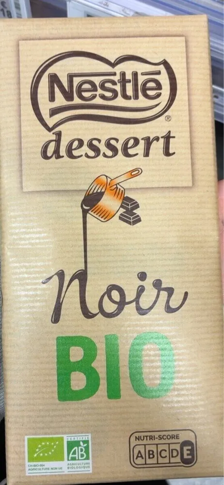 Chocolat noir dessert
