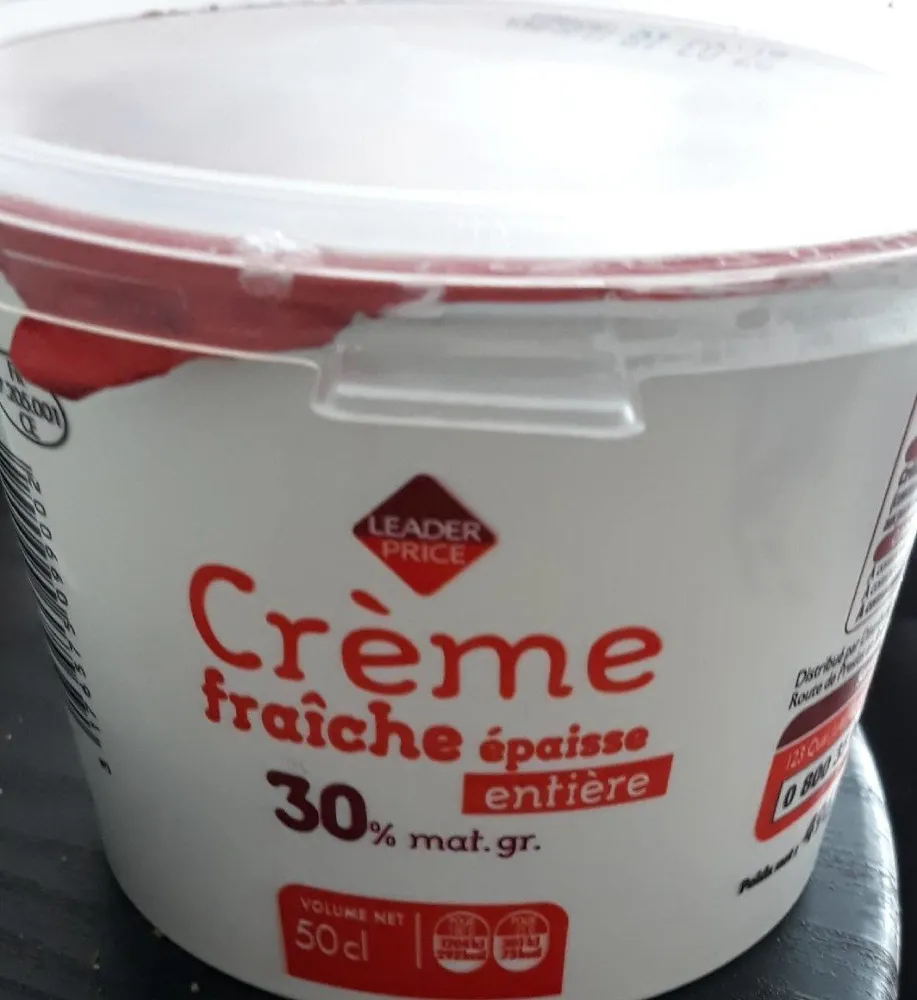 Crème fraîche épaisse entière