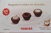 Baquets à crème en chocolat