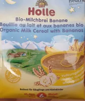 Bouillie au lait et aux bananes bio