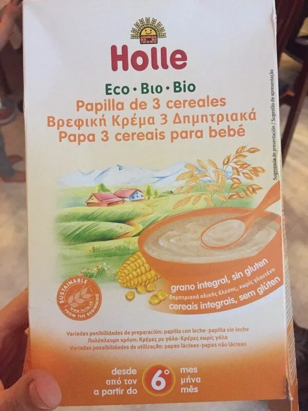 Papilla de 3 cereales