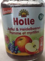 Pomme et myrtilles